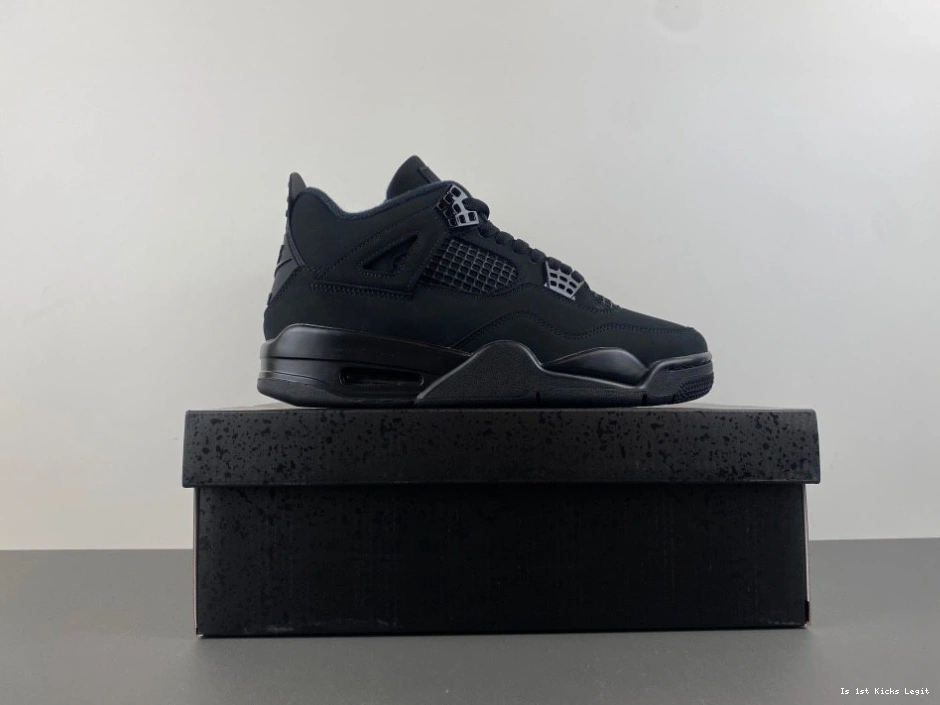 4 (2025) FV5029-010 Cat Retro Jordan Men's Black  1018